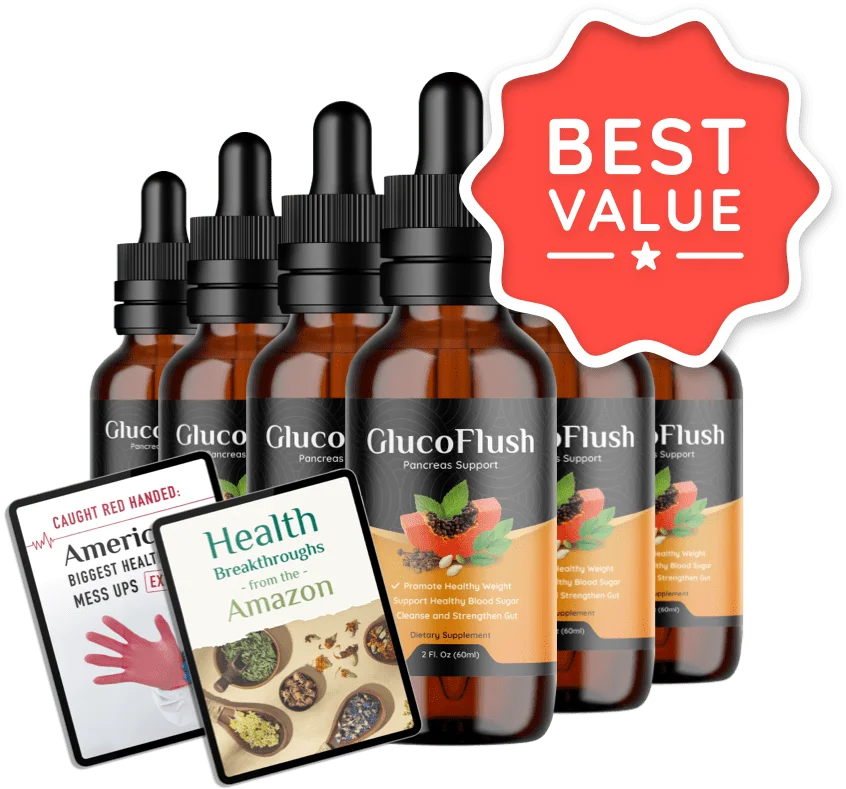 GlucoFlush 6 Bottles